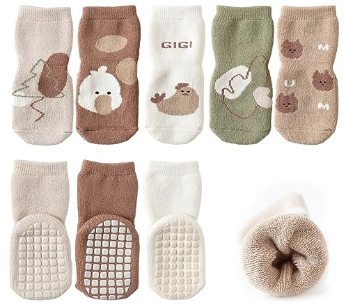outfit spring Anti Rutsch Socken Baby, Rutschfeste ABS Socken Kinder, Neugeborene Baumwolle Stoppersocken Antirutschsocken Krabbelsocken zur Geburt Mädchen Jungen Geschenk