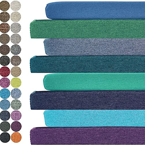 OQHAIR Bankauflage Stuhlkissen Mit Abnehmbarem Bezug Bankkissen Bankpolster Polsterauflage Auflage Für Gartenbank (140X45X5CM,Leichter Kaffee)