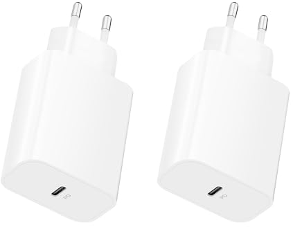 Caricatore USB C CREAPICO -2pz, Caricabatterie Rapido 20W per iPhone 15/Pro/Max/Plus, Alimentatore/Spina Tipo C, Adattatore Presa PD Compatibile con iPhone 14/13/12/11/SE, Samsung Galaxy, Google Pixel