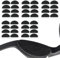 20 Pairs Eyeglass Nose Pads,D-Shape Soft Foam Self-Adhesive Nose Pads,Anti-Slip Sponge Glasses Nose Pads,Soft Foam D Shape Anti Slip Nose Pads,Anti Slip Nose Pads for Sunglasses, Glasses (Black)