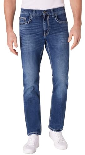 PIONEER AUTHENTIC JEANS Herren Jeans Rando | Männer Hose | Regular Fit | Blue Denim/Washed Washed | Blue Used Buffies 6752 6824 | 33W - 30L