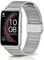 KoGiio Correa Compatible con Huawei Watch Fit/Watch Fit New/Fit Elegant/Fit SE, Pulsera Repuesto Metal De Acero Inoxidabl, Hombres Mujeres Ajustable Respirable Malla Correa - Plata