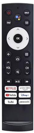 Replacement Remote Control for Hisense Android/Laser/VIDAA TV, ERF3A90 for Hisense UHD 4K ULED TV