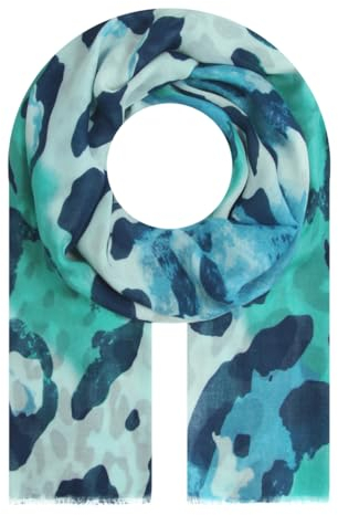 Majea Halstücher Damen Tuch Kopftuch Halstuch Schal Damen-Schal Tücher Damen Stola (880035) (blau 10)