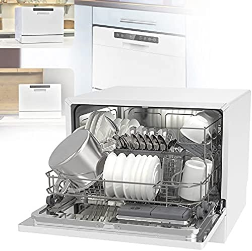 Mobile Dishwasher, Mini Dishwasher, 360° Upper And Lower Spray High Portable Dishwasher, With 6 Washing Programmes, Tableware Dishwasher, For Home, Kitchen, 4-6 Sets Of Crockery
