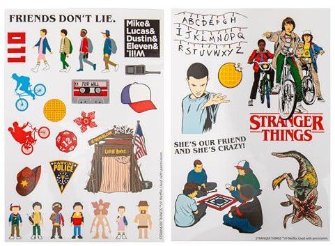Cinereplicas Stranger Things - Season 1 Stickers - (Set of 32) - Official License