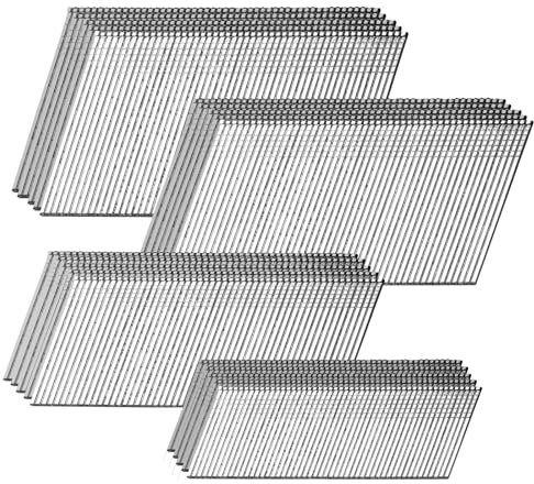 SITLDY 16 Gauge Angled Finish Nails, 20-Degree, 4000-Pack (2-1/2, 2, 1-1/2, 1-1/4 1000 Per Sizes), Galvanized Assorted Size Project Pack, for Pneumatic, Electric Angled Finish Nailer
