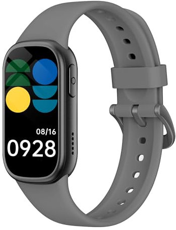 Asmoda Smart Band,1.47 Pulsera Actividad con 130+ Modos Deportivos, Contestar/Llamar/Monitor de Sueño/Calorías/Podómetro, Impermeable IP68 Smartwatch para Android iOS