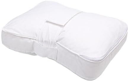 Sharplace - Cojín bajo las rodillas, almohada apoyada por las piernas y las rodillas, alivia la incomodidad de las caderas, cojín de sueño suave para ajustar la posición, almohada lumbar, color blanco