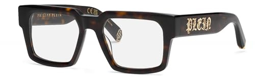 Philipp Plein Brille für Herren, Braun, hochglanz (Shiny Dark Havana), 53