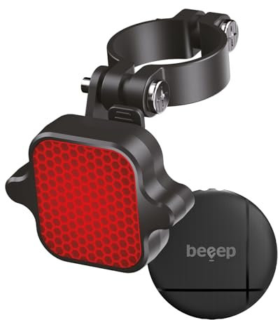 BEEEP BeTag Fahrradreflektor mit integriertem Smart Tracker – kompatibel mit Apple Find My | Unsichtbarer Diebstahlschutz für Fahrräder & E-Bikes | Wasserdicht, CR2032 Batterie, Rückstrahler