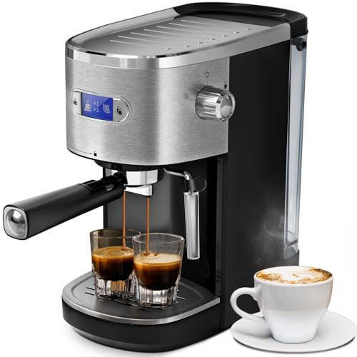 Havato - Máquina de café espresso semiautomática de 20 barras, cafetera profesional con espumador de leche y tanque de agua extraíble de 40 onzas, sistema Home Barista para capuchino, café con leche