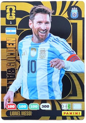 Adrenalyn XL World Cup 2026 - Lionel Messi Argentinien Golden Baller Trading Card