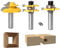 Router Bit Set [3 Pezzi], APLUS 1/2 12,7mm Fresa per Tagli a 45 Gradi + Frese per Linguette e Scanalature,T Punte di Falegnameria, Strumenti di Lavorazione del Legno per La Casa e Fai da te