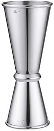 Doseur en Acier INOX Cocktail Mesure Alcool Jigger Single Double Verre Bar14/28ml, 28/42ml, 28/56ml FENGMING (Couleur : Silver, Taille : 28/56ml)