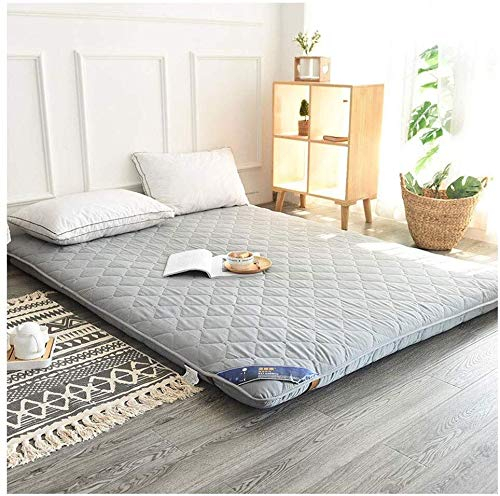 HAOCHI Traditionelle Japanische Boden Futon-Matratze Schlafmatte, Tatami-Matte Faltbare Roll-up Matratze - Memory Foam Futon (Color : Gray, Size : 180x200cm)