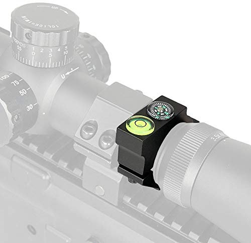 ACEXIER 25.4mm Fusil Tactique Fusil à air portée Niveau Anneau Bulle avec Direction de Boussole pour Airsoft Chasse Pistolet Fusil portée Monture