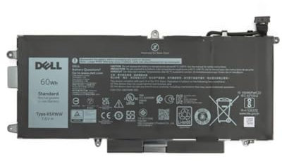 Dell Battery, 60WHR, 4 Cell, Lithium Ion, 3YRW, 0WXW80 (Lithium Ion, 3YRW)