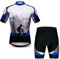 Radtrikot Set Männer Atmungsaktiv Fahrradanzug Mountainbike Kleidung MTB Jersey Schnell Trocken, 18, XXL