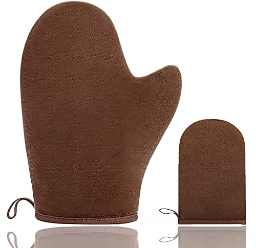 LATRAT Guante Aplicador Autobronceador, Autobronceador Cara y Cuerpo, Doble Cara Reutilizable Autoabbronceante Gloves