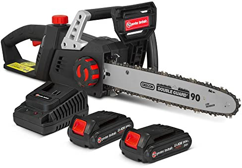 Tronçonneuse rechargeable 40V (2x20V) - Guide et chaîne Oregon - Livrée avec 2 batteries et chargeur