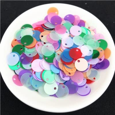VIXDA 6mm 8mm 10mm Flache runde Pailletten Matt Glitter PVC Pailletten Pailletten für Damenbekleidung Accessoires