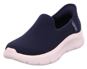 Skechers Women's Hands Free Slip-ins Go Walk Flex-Relish Sneaker, Ribete Textil Azul Marino., 38.5 EU