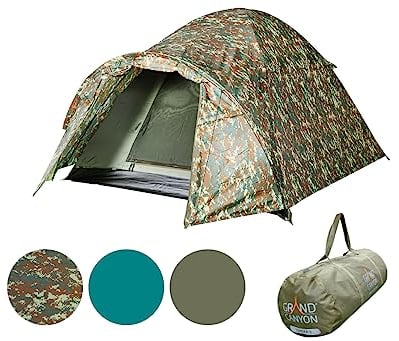 Grand Canyon Unisex – Erwachsene Topeka 2 Camouflage Zelt, OneSize