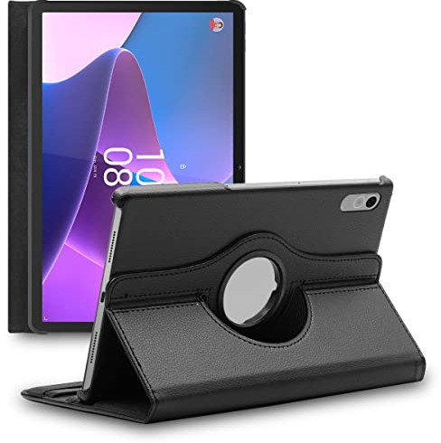 ebestStar - Hülle für Lenovo Tab P11 Pro Gen2, Drehbar Schutzhülle, PU-Lederhülle, Rotierende Ständer Etui, Rotating Case Cover, Schwarz