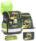 Belmil Schulranzen Set 5 - teilig ergonomischer Schulranzen Set mit Regenschutz 1. klasse 2. klasse 3. klasse - Super Leicht 930-990 g/Grundschule (Dinosaur World 2)