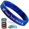 Wellproof Personalisierte Silikon-Armbänder Bulk, individuelles 1,27 cm Gummi-Armband mit Textnachricht, individuelle Gummiband-Armbänder für Veranstaltungen, Bewusstsein