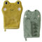 VERTBAUDET Lot de 2 gants de toilette Animorigolo vert sauge TU