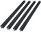 ONLISUM 4PCS 2020 T Typ Aluminium Profil 500mm Europäischen Standard Aluminium Extrusion Schwarz Extrusion Rahmen für DIY 3D Drucker und CNC Maschine