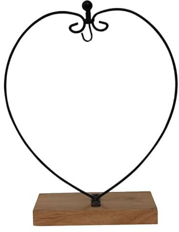 Garneck Ornament Display Stand with Hook Hanging Glass Ornaments Holder for Christmas Bauble Air Plant Terrarium Wedding and Home Tabletop Decoration 27.00 X 16.00 X 8.00 cm
