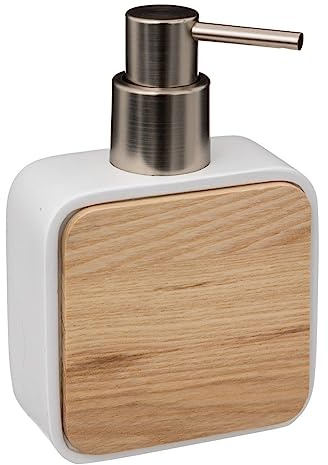 5five Seifenspender aus Naturéo-Harz, Weiß, 300 ml