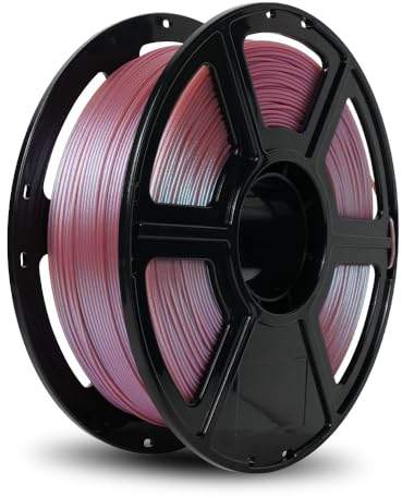 FLASHFORGE 3D Drucker Filament Chameleon PLA Farbwechsel-Filament 1.75mm, wechselt die Farbe mit Licht und Winkeln, 1KG Spule (2.2lbs), Maßgenauigkeit +/- 0.02mm (Rose Quartz)