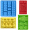 4PCS Jelly Moulds Building Bricks Chocolate Moulds Silicone Small Chocolate Cake Mould for Cake Decorations, Ice Cube Tray Candy Baking Moulds for Children
