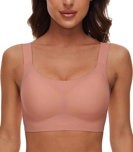 CheChury Soutien Gorge sans Armature Femme Soutien Gorge sans Couture Invisible Brassière Confortable Push Up Soutien-Gorge de Sport Yoga Respirant Soutien-Gorge sans Fil avec Coussinets Amovibles