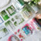 Arpaper Scrapbooking Zubehör Blumen Stickers Ästhetik 3 Rollen Washi Tape Aufkleber Dekoration für Scrapbooking, Alben, Mobiles DIY（Window Sill Stickers 2）