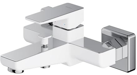 Omnires PM7430CRB, Badewannenarmatur Parma, Chrome/white