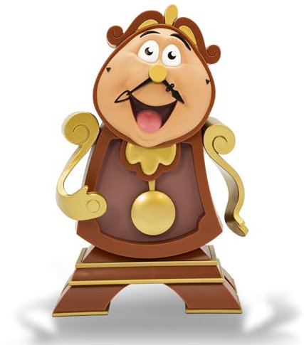 ABYstyle Disney Beauty & The Beast Cogsworth - Salvadanaio di alta qualità, salvadanaio Disney, salvadanaio in latta, merchandising Disney, regali La bella e la bestia