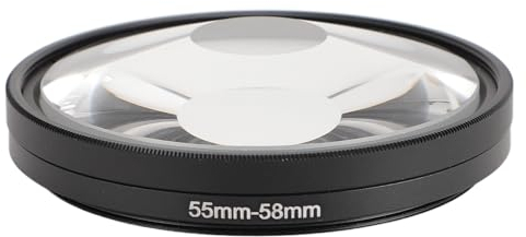 55mm Prism Lens Filter, Prism Lens Tunnel Warped Swirl Prism Twist Blur Effect Filter, Spiral Halo Camera Lens Filter for Photography