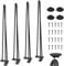 WINSOON 4PCS 86cm Hairpin Table Legs Max Support 880lbs with Protector Feet Mid-Century Modern Style for Furniture Legs, Coffee Table Legs, Bench Leg, Chair Leg, Table leg