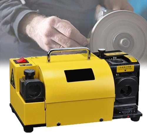 Professional Drill Bit Sharpening Machine, 3-13mm Drill Bits Sharpener, with 11 Collets, 95°-135° Point Angle Adjustable, for Mechanical Processing Industry