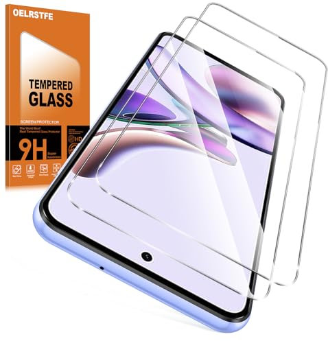 Oelrstfe Verre Trempé pour Motorola Moto G13/G23/G53 5G 2 Pièces,Film de Vitre Protection écran Dureté 12H Anti Rayures Sans Bulless Transparent HD Haute Sensibilité Protecteur D'écran