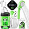 AUTOPkio Campingdusche Tragbare, Camping Dusche Akku mit Pumpe und Smart Display, Mobile Dusche Outdoor Set mit Duschkopf für Wandern Autowaschen Haustier Garten (Grün)