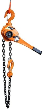 HPHPH Seilwinde, 0,8 Tonnen - 6 Tonnen Handhebelzug, Kleiner Hebeketten-Handzug, manueller Handplattenspanner for Krane,für Auto, Pannenhilfe, Abschleppen usw.(0.8t 1.5m)