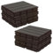URBNLIVING 18Pc Interlocking Plastic Garden Decking Tiles, Outdoor Patio Pathway Grid, Durable & Easy Installation, No Tools Required, 33x33cm Floor Tiles, 18Pc