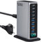 USB C Charger Block 520W 8 Port GaN Fast Charging Station Hub for Laptop, iPad, iPhone 16 Pro Max Fast Charger Pixel DELL MacBook Pro/Air Galaxy S25 Steam Deck USB C Charger Adapter for Android