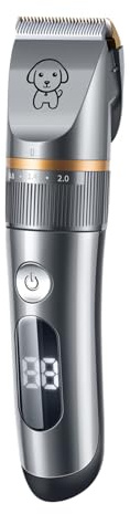 Haustierhaar-Trimmer Set mit 5 Geschwindigkeiten, Keramik-Katzenschneider, 1800mAh Akku, Geräuscharm, für Langhaar und Verfilzungen